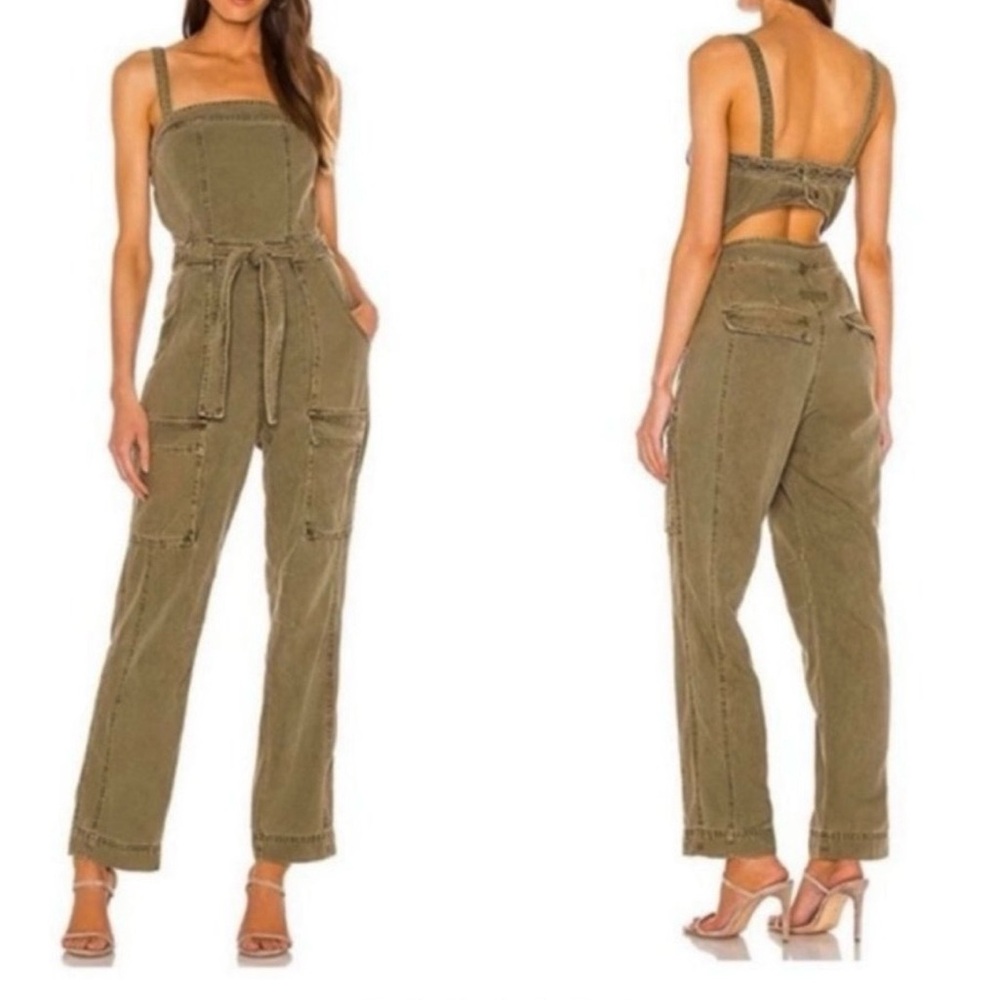 Free People Go West utility overalls / jumpsuit Sz XS